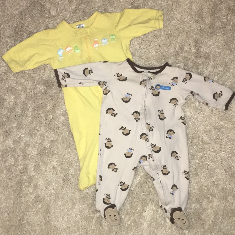 Cotton monkey footies